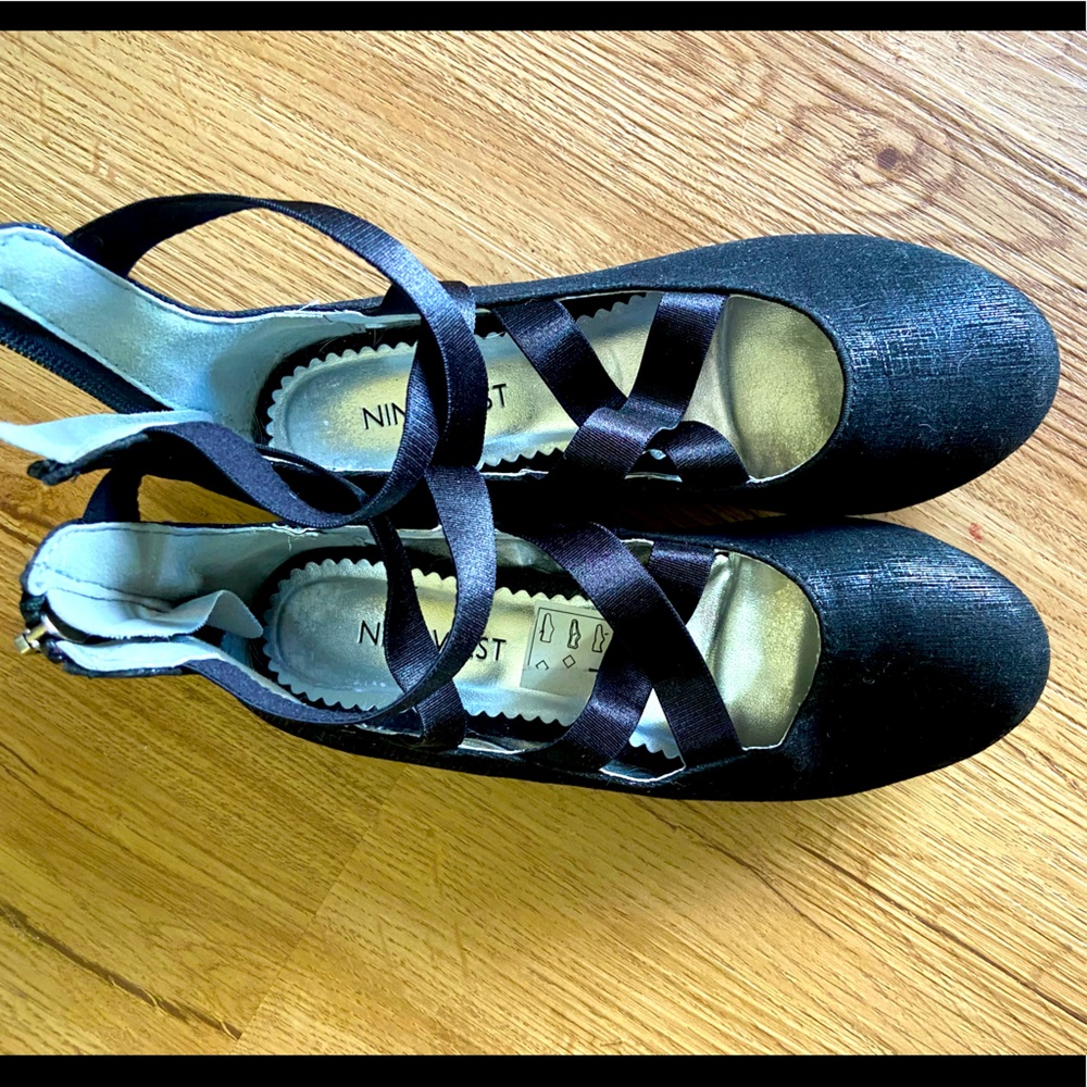 Nine West Girl’s Felicia Black Ballet Flats
